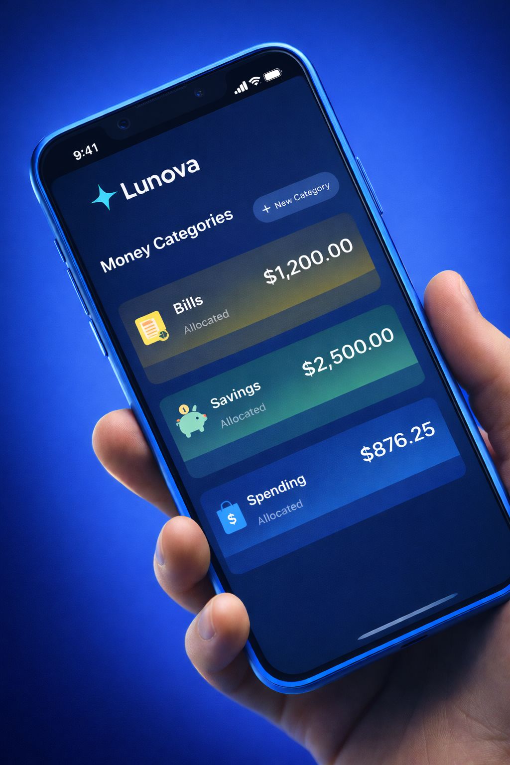 Lunova savings and salary sorting tools