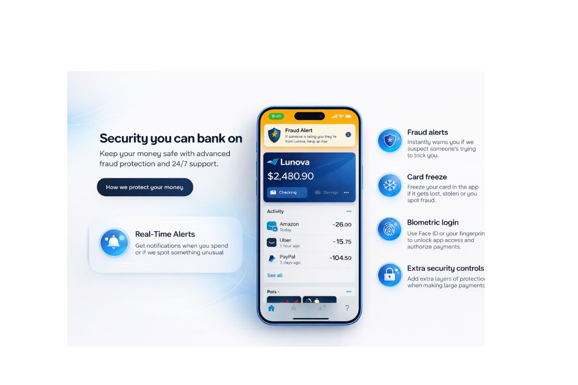 Lunova security features